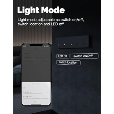 MOES Zigbee 3 Way Light Switch, 1 Gang Smart Wall Switches Single Pole, Require Neutral Wire, Support Remote Control, Compatible with Alexa/Google Assistant
