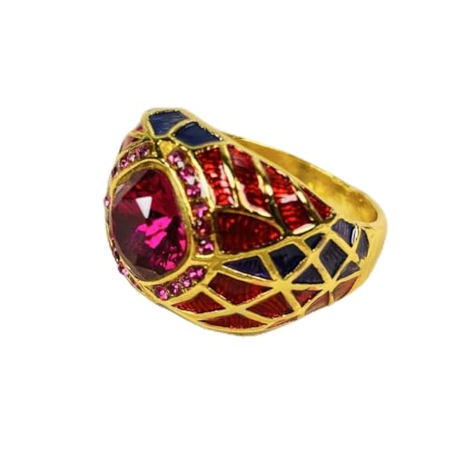 873-6 リング ゴールド 合金 ガーネット ジルコン おしゃれ ゴージャス 11号 レディース ファッション アンティーク パーティ