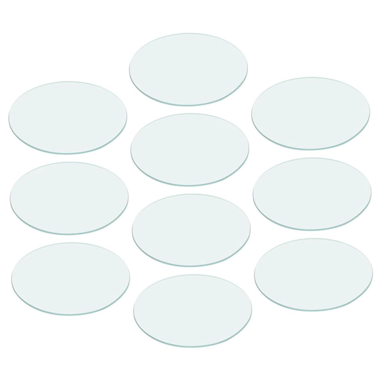 Cabilock 10stücke Runde Uhrgläser aus Glas Klare Chemie-uhrgläser für Labor Hochtemperaturbeständig Präzise Abmessungen Becherglasdeckel für Chemische Experimente