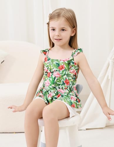 Image of Baby Girl Sleeveless T-Shirts Toddler Infant Girls Tank Top T-Shirt Viscose from Bamboo Summer Cool Tees 3Months-5T