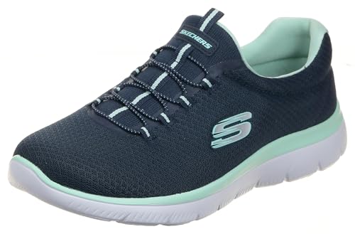 Skechers Sport Women's Summits Sneaker,navy aqua,8 M US