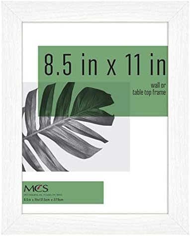 MCS Studio Document Frame, Gallery Wall Frame Fits 8.5 x 11 Diplomas, Documents & Certificates, White Woodgrain, Single