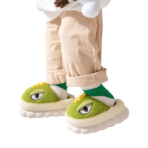 Boys Girls Dinosaur Slippers Kids Memory 𝗙oam Cotton Comfy Soft House Slippers Winter Plush Moccasins for Girls Size 13