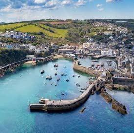 ArtEco DesignsBirthday/Blank Photographic Card for Men/Women - General Male/Female Card - Mevagissey Harbour Cornwall - Eco-Friendly & Recyclable - Made in the UK