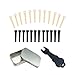 24pcs Acoustic Guitar Bridge Pins Pegs with 1pc Bridge Pin Puller Remover, Ivory & Black-Jinlop