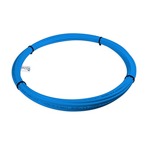 PureOne Systemflex Osmose-Schlauch 1/4 Zoll Wasserschlauch für Wasserfilter, Side-by-Side SBS Kühlschrank, Osmoseanlage, Spülmaschine, Waschmaschine oder Aquarium. Größe wählbar. Blau