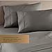 HC Collection King Pillow Cases Set of 2- Microfiber, Extra Soft Pillowcases - Easy Care & Machine Washable - Gray