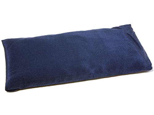 Chin Mudra Pad para los ojos  Seda Natural & Lino bio, azul