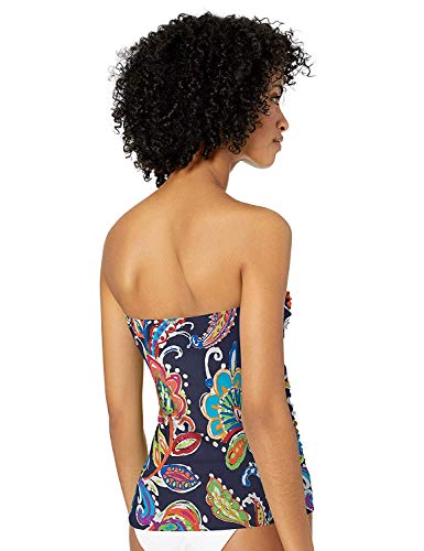 Image of Anne Cole Women's Twist Front Shirred Bandeau Tankini Swim Top