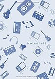  Notenheft: Notenheft zum Selberschreiben/Notenheft blanko/ Notizbuch für Lehrer Musiker und Komponisten/ 80 Seiten /Blanko Notenpapier Manuskript /Piano /Gitarre/ Violine/ Keyboard / DIN A4/Soft Cover