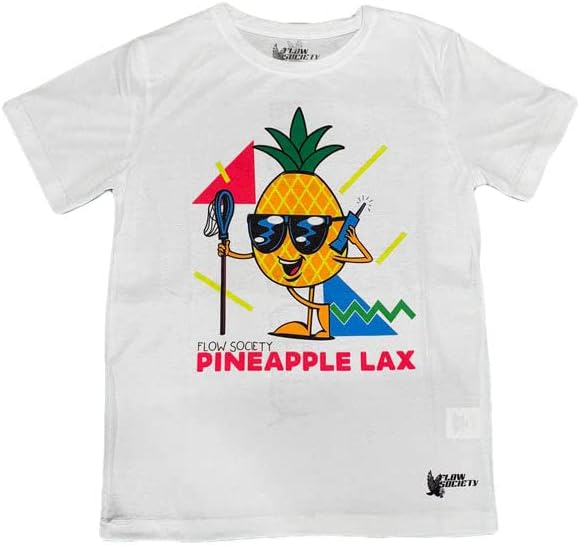 Flow Society Pineapple Lax Boys Athletic Tee Shirt