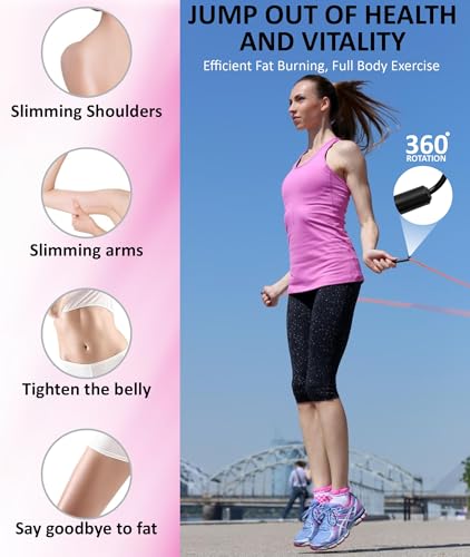 Skipping rope Jump Rope adult for Home Exercise & Body Fitness men, women and kids speed jumping rope with non-slip handle Adjustable skipping rope for Fitness & MMA - Image 4