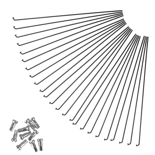 ZWEquipint Bicycle Spokes And Nipples Replacement Set,24 Pcs For 27.5 26 29er,For Mountain Road Bikes E-Bike Wheel Repair(85MM) ZWEquipint Bicycle Spokes And Nipples Replacement Set,24 Pcs For 27.5 26 29er,For Mountain Road Bikes E-Bike Wheel Repair(85MM)