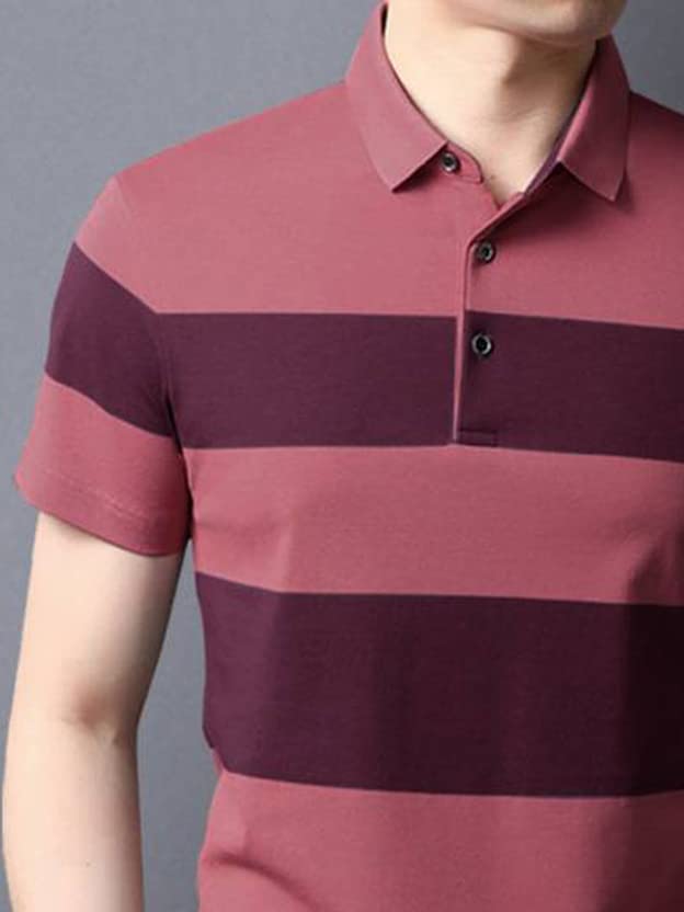 Image of AUSK Half Sleeves Polo Regular Fit T-Shirt for Mens