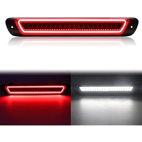 SHINEFIT LED Third 3rd Brake Light Compatible with Colorado & Canyon 2004-2012 Smoked Lens Rear Cargo Lamp High Mount Stop Brake light Cover