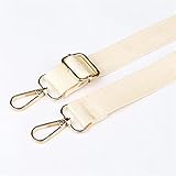 財布リンクチェーン 1.3Mロングショルダーバッグストラップファッションワイド交換用ストラップバッグナイロン女性メッセンジャーアクセサリアジャスタブルバッグストラップ用 バッグチェーン (Color : Beige)