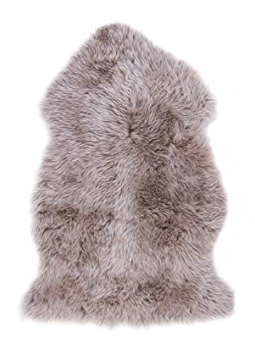 Luxor Living Fellteppich Schaffell echt, Lederrücken, Hochflor, flauschig, Lammfell geeignet als Auflage oder als Vorleger, Farbe:Camel Cover