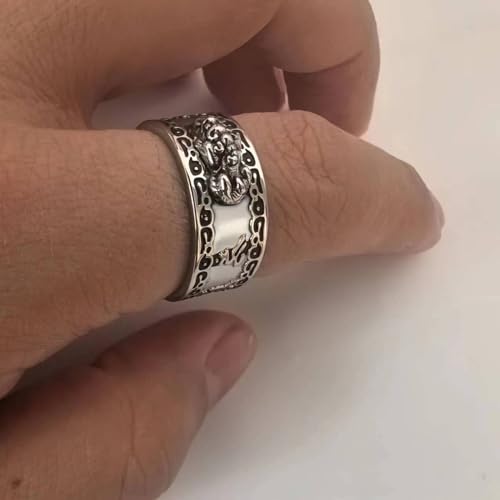Image of Feng Shui PiXiu Mantra Ring - Lucky Wealth Jewelry