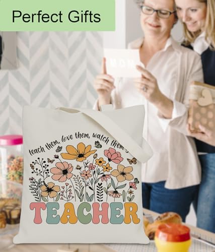 Image of Aesthetic Tote Bag for Women Girls, Stylish Tote Bag for Friends Besties Coworker