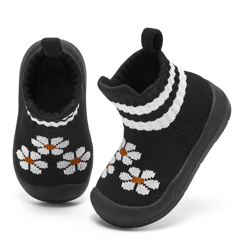Engtoy Baby Shoes Sock Shoes Baby Walking Shoes Infant Non-Slip Breathable Slippers with Soft Rubber Sole Baby Boys Girls Slip On Sneakers