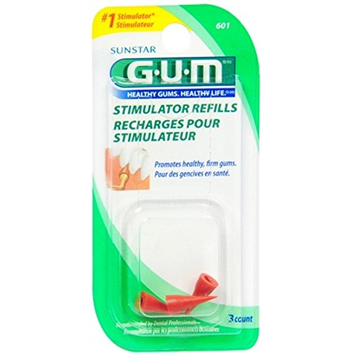 GUM Stimulator Refills [601] 3 Each (Pack of 4)