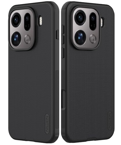 Image of Super Frosted Shield Pro Magnetic Case for Oppo Find X9 Pro| Matte Slim Hard Back Cover | Shockproof Anti-Fingerprint Protective Mobile Phone Case Compatible with MagSafe & Wireless Charging- Black