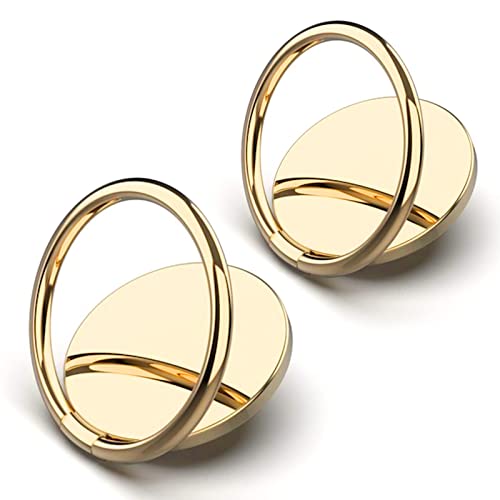 [2 Pack] Small Round Sparkling Cell Phone Ring Holder Stand,360 Degree Rotation and 180 Degree
