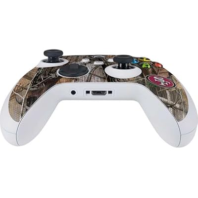 Skinit Decal Gaming Skin Compatible with Xbox Series S Controller - Officially Licensed NFL San Francisco 49ers Realtree AP Camo Design