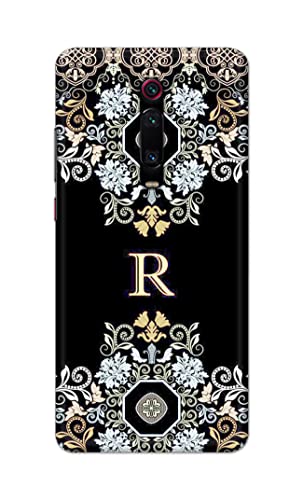 Image of PRINTFIDAA Name II Initial II Letter Floral Pattern Alphabet R Printed Designer Hard Back Case Cover for Xiaomi Mi 9T / Mi 9T Pro /Redmi K20 / K20 Pro -(SS) MVN1007