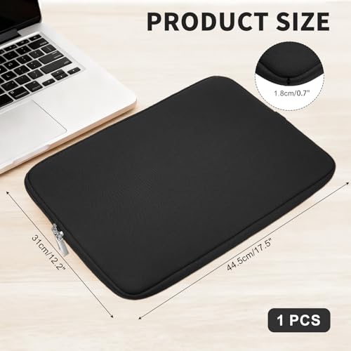 Funda para portátil de poliéster negra para notebook 17" miniatura 2