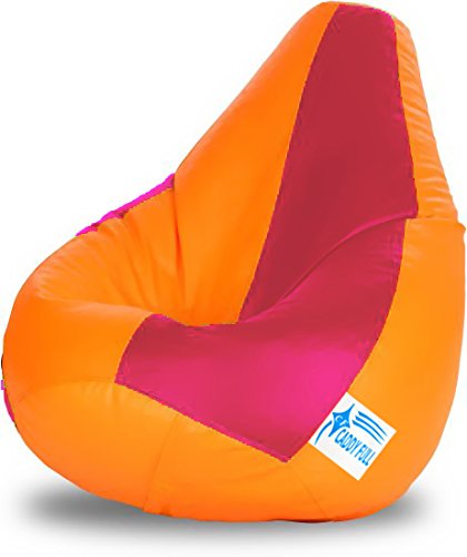 caddyFull Large Bean Bag Without Beans (Yellow and Pink)