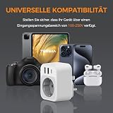 TESSAN Adapter Anglia Niemcy Wtyczka, 4 w 1 Adapter UK z USB C i 2 USB A, Przenośny adapter gniazdowy Anglia, Adapter podróżny UK 3250 W, Adapter podróżny typu G dla Wielkiej Brytanii, Irlandii