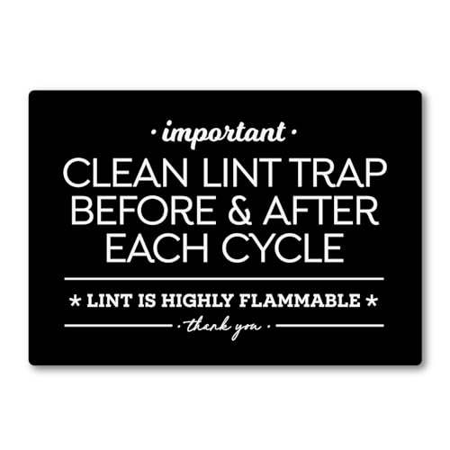 Reilly Originals 3.5x5 Inch Designer Magnet, Clean Lint Trap Before