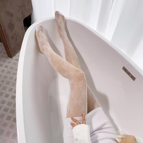 Tights for Women High Waist Fishnet Stockings Lace Leggings Floral Lace Pantyhose3