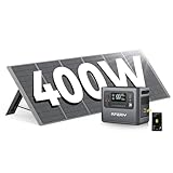 AFERIY Portable Power Station 2400W with 400W Solar Panel, 2048Wh Portable Power Station LiFePO4 230V AC Outlets, UPS, Solar Generator, Electric Generator for RV/Camping/Home