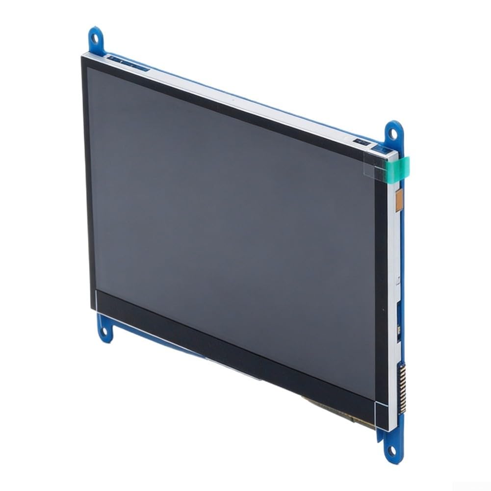Display touch screen LCD da 7 pollici, 1024 x 600, con capacitivo a 5 punti | Per Raspberry Pi 3B/4B, ingresso, retroilluminazione separata, & Play per Raspbian Ubuntu per Windows, nero