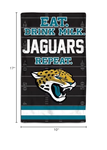 WinCraft 9960627206 10 x 17 in. Jacksonville Jaguars Baby Burp Cloth2