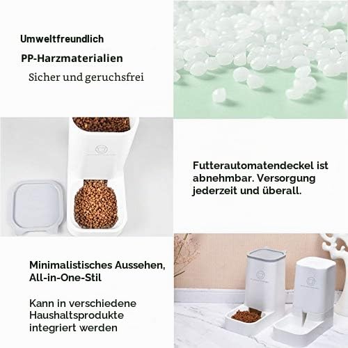 Futter-/Wasserspender, automatischer Brunnen, 3,8 Stück, Futter für Hunde/Katze/Zubehör, Futternapf für Haustiere, BPA-frei