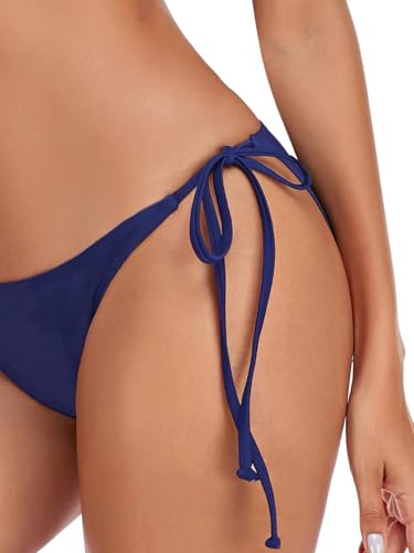 Bas de bikini triangle bleu marine XL pour un ajustement sur mesure - 4