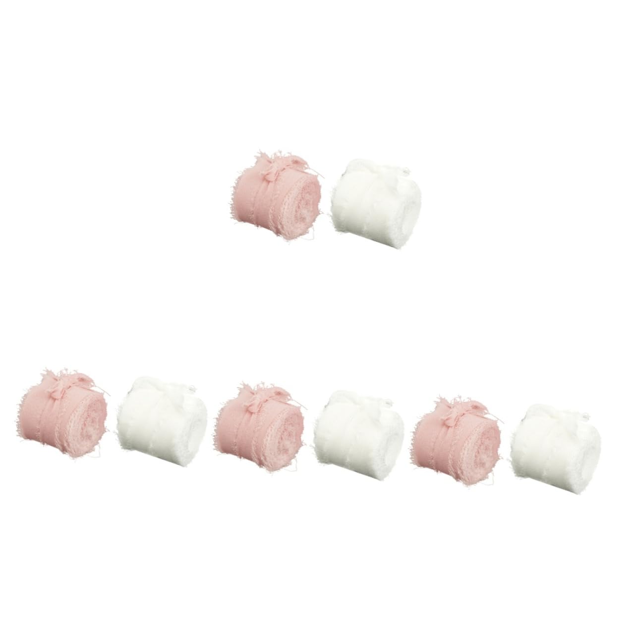 DOITOOL 4 Sätze Praktisches Blumenband Burgund Bänder Für Handwerk Natürlich Sortiertes Band Blau Haarband Fransenband Selber Machen Bastelzubehör Polyester 2 Rollen * 4