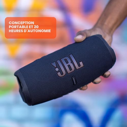 JBL Charge 5 Enceinte Bluetooth portable noire étanche IP67 - 3