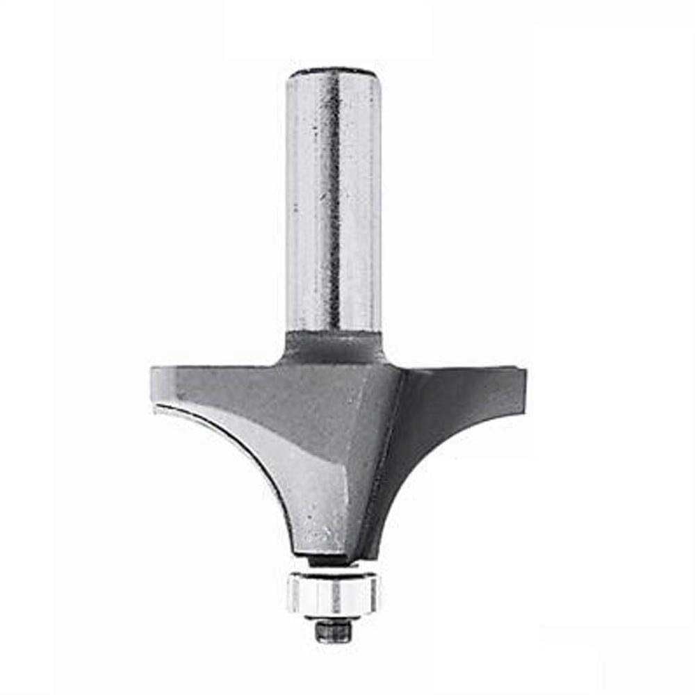 Makita D-09444 - Fresa para madera moldurado con rodamiento pinza (c) 6 mm (a) 21 mm (b) 10 mm (r) 6 mm