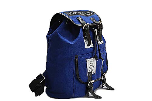 HAMIQI-Doctor-Who-Cosplay-Police-Box-Fashion-Casual-Backpack-Blue-Washed-Canvas-Bag-Anime-Travel-Backpack-Student-Schoolbag-Flip-Drawstring-Bags-Sports-Backpack