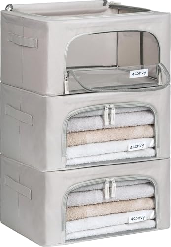 Image of Cover for bedding - container with window for storing clothing, quilts, pillows, bedding - folding bag made of strong material