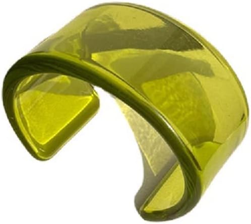Fuqimanman2020 Colorful Transparent Acrylic Resin Geometric Cuff Bangle Open Wrap Wide Bracelet Chunky Acetate for Women Jewelry Gift