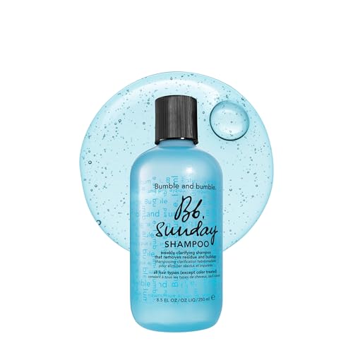 Bumble and bumble. Sunday Weekly Clarifying Shampoo | Gently Deeply Cleanses | Removes Residue Excess Oil + Pollutants | Scalp Care | For All Curly, Wavy, Straight Hair | Standard Size, 8.5 Fl Oz
