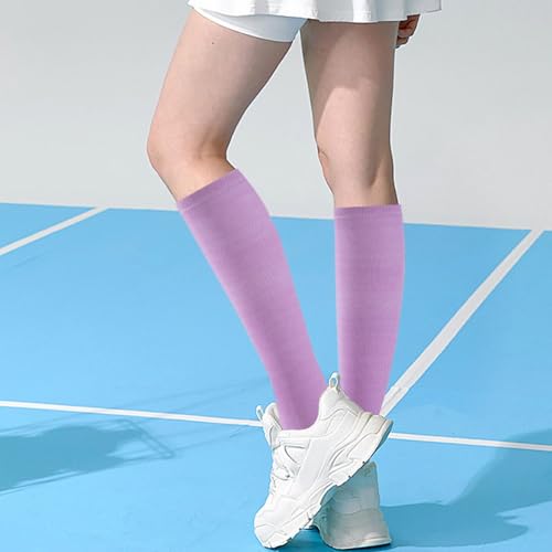 Image of Knee High Socks for Women, Long Tall Knee Tube Socks
