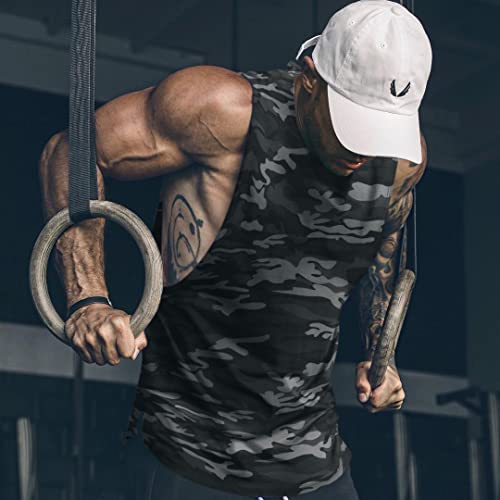 Image of COOFANDY Men Workout Tank Top 2 Pack Gym Bodybuilding Sleeveless Muscle T Shirts