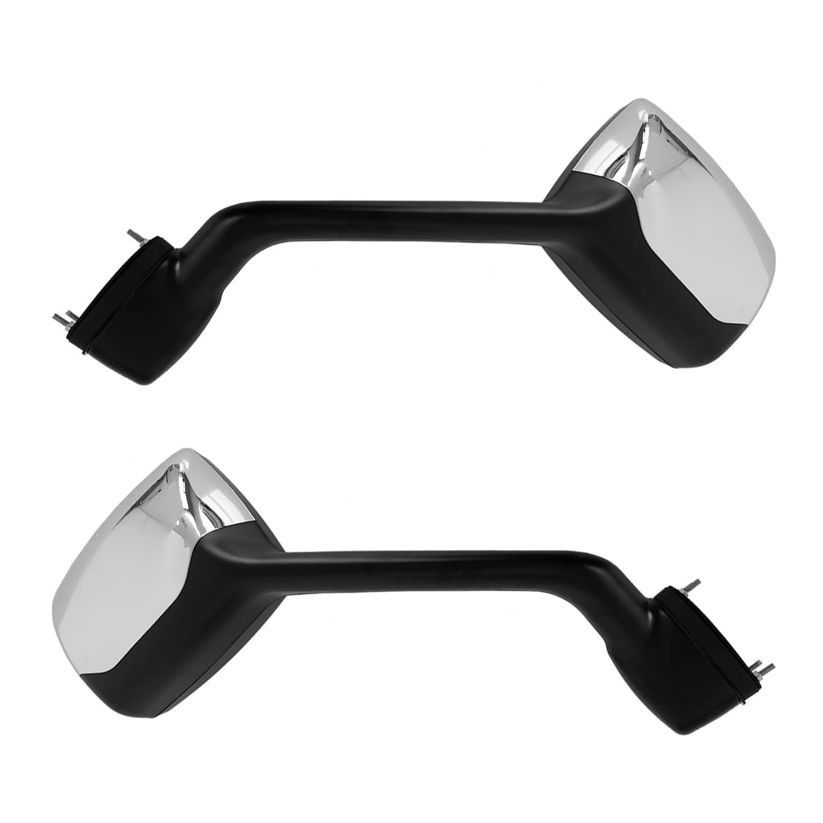Photo 1 of High Soar Chrome Hood Mirrors for Kenworth T680(2000-2017), PETERBILT 579(2010-2017)/587(2010-2017), Driver and Passenger Side(A Pair)