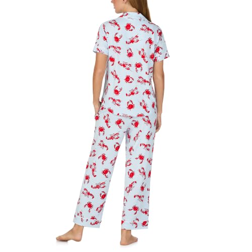 Image of kate spade new york Short Sleeve Cropped Pant PJ Set